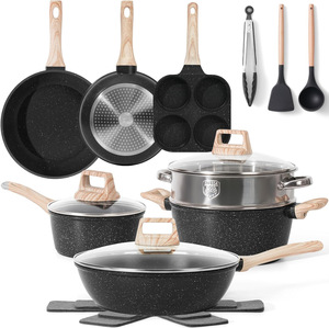 Juego de Utensilios de Cocina de 5 Piezas de Granito y Mármol Antiadherente <span class=keywords><strong>con</strong></span> Mango Desmontable para Cocina Doméstica - Product Image 2