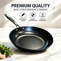 Poêle à frire légère en fonte avec surface pré-assaisonnée pour la restauration, l'hôtellerie, la cuisine domestique et les fournitures de cuisine professionnelle