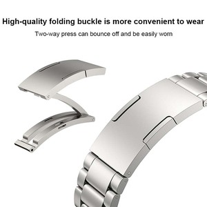 Bracelet en acier Forwelleny en forme de I, à démontage manuel, avec boucles métalliques <span class=keywords><strong>Huawei</strong></span>, trois bracelets pour Apple S11/Samsung Watch 4 5 <span class=keywords><strong>6</strong></span> 7 8 - Product Image 3