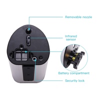 Distributeur de savon liquide automatique sans contact à capteur, mural, pour enfants, en plastique ABS, 850 ml, écologique, rechargeable, pour hôtel, cuisine