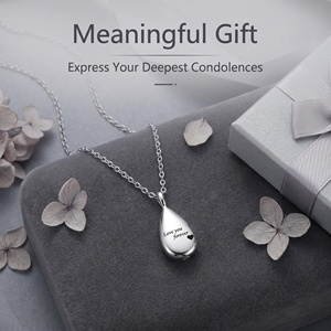 Kalung Guci Baja Tahan Karat Poles Cermin Anti Karat, Kenang-kenangan Simbol Simpati untuk Hewan Peliharaan - Product Image 4