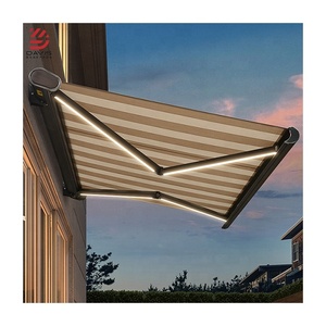 Auvents Extérieurs en <span class=keywords><strong>Aluminium</strong></span>, Gazebo de Jardin Rétractable, Auvent Pare-Soleil en PVC, Pergola, <span class=keywords><strong>Prix</strong></span>, Systèmes de Toit Ouvert Imperméables - Product Image 1