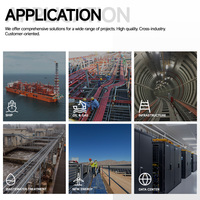 Hdmann Certifié ISO, chemin de câbles perforé galvanisé à chaud de 500 mm, robuste, pour le câblage des usines chimiques