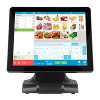 Système de point de vente tout-en-un avec écran tactile 15'' 17'', caisse enregistreuse, ordinateur de bureau Windows, machine de caisse pour restaurant
