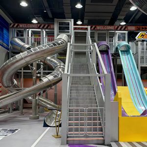 Ensemble de terrain de jeu intérieur Naughty Castle avec toboggan, équipement de terrain de jeu intérieur avec fonction d'<span class=keywords><strong>escalade</strong></span> pour les enfants - Product Image 5