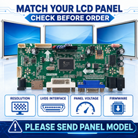 Carte de commande pour écran LCD Full HD NT68676UFG DVI VGA Audio LVDS pour réparation de moniteur d'affichage numérique 12V 30 broches
