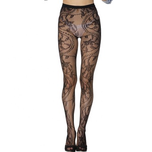 Sexy de alta calidad diseño Anti-gancho de rejilla pantalones de las medias de <span class=keywords><strong>malla</strong></span> Jacquard apretado - Product Image 4