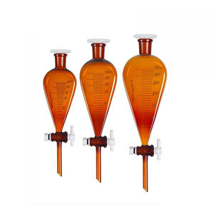BIOSTELLAR Entonnoir de séparation sphérique en verre borosilicaté en forme de poire instrument de haute qualité dans le laboratoire de chimie - Product Image 2
