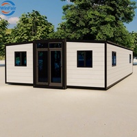 Maisons modulaires portables pliables WinFair Chine, 2 chambres, maison préfabriquée en conteneur, Casas Prefabricadas pour bungalow en bord de mer