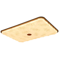 Lumière LED de chambre à coucher de style chinois naturel, rétro français vintage, installation encastrée, acrylique, nouveau style chinois, éclairage complet de la maison