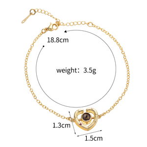 <span class=keywords><strong>Pulsera</strong></span> de moda personalizada 'I Miss You', regalo para novio de para <span class=keywords><strong>totwoo</strong></span>, envío directo disponible - Product Image 3