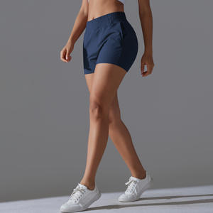 RUIQUWIN Pantalones Cortos de Yoga de Alta Calidad para Mujer Pantalones Cortos Atléticos Transpirables Personalizados Pantalones Elásticos para Correr - Product Image 4