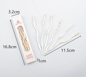 Venta al por Mayor de <span class=keywords><strong>Velas</strong></span> de Cumpleaños Curvas Creativas <span class=keywords><strong>Personalizadas</strong></span>, <span class=keywords><strong>Velas</strong></span> de Cumpleaños en Espiral Plateadas y Doradas <span class=keywords><strong>para</strong></span> Fiesta o Boda - Product Image 6