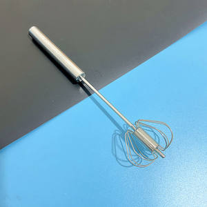 Batteur semi-automatique en acier inoxydable Syh381, mélangeur rotatif manuel à pression, outil de pâtisserie de cuisine, fouet à œufs - Product Image 6