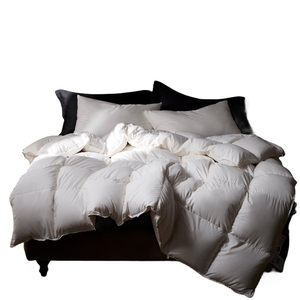 Lông cao cấp xuống <span class=keywords><strong>Comforter</strong></span> tất cả các mùa trung bình ấm áp trắng 100% bông Bìa xuống bằng chứng Duvet chèn với góc Tab - Product Image 6