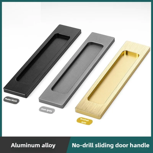 Aluminum Concealed Sliding Door Handles and Knobs for Dresser and Kitchen Modern Design Durable - Product Image 2