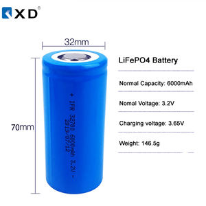 Rechargeable Li-ion 3,2 v 6000 mAh LiFePO4 32700 battery for cell phone with OEM service - Product Image 3