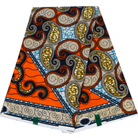 Kain Cetak Lilin Ankara Afrika Grosir 100% Katun Berkualitas Tinggi Langsung dari Pabrik Kain Cetak Lilin 100% Katun untuk Pakaian