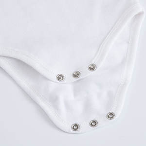 GOTS Certifié 100% Coton Biologique Bébé Onesie Blanc Unisexe Nouveau-né Body Enfants Onesie - Product Image 5