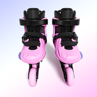 Patins à roulettes en ligne professionnels réglables 4MM avec cadre CNC intégré pour le freestyle urbain, pour garçons, filles et adolescents