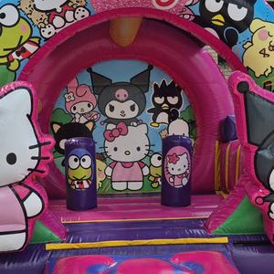 Castillo Inflable Rosa con Tobogán para Fiestas Infantiles, con Diseño <span class=keywords><strong>de</strong></span> <span class=keywords><strong>Anime</strong></span>, Divertido y Adorable, para Fiestas <span class=keywords><strong>de</strong></span> Niñas - Product Image 3