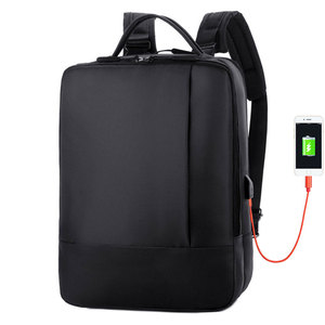 Sac à dos d'affaires décontracté de haute qualité personnalisé, durable, avec port de charge USB, sac à dos pour ordinateur portable, antivol, sac à dos de voyage - Product Image 1