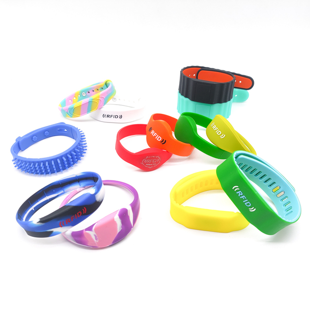 Waterproof Smart Bracelets Wristband RFID Bracelet NFC Tag Smart Chip Rfid Woven Fabric Wristband for Events