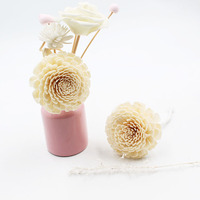 Sola de chrysanthème décoratif diffuseur de fleurs en bois fleurs en bois avec des bâtons de fibre