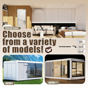 Maison Capsule Apple Pod, moderne, étanche, en acier préfabriqué, maison-conteneur, cabine <span class=keywords><strong>mobile</strong></span> commerciale, hôtel, villa, utilisation en extérieur - Product Image 5