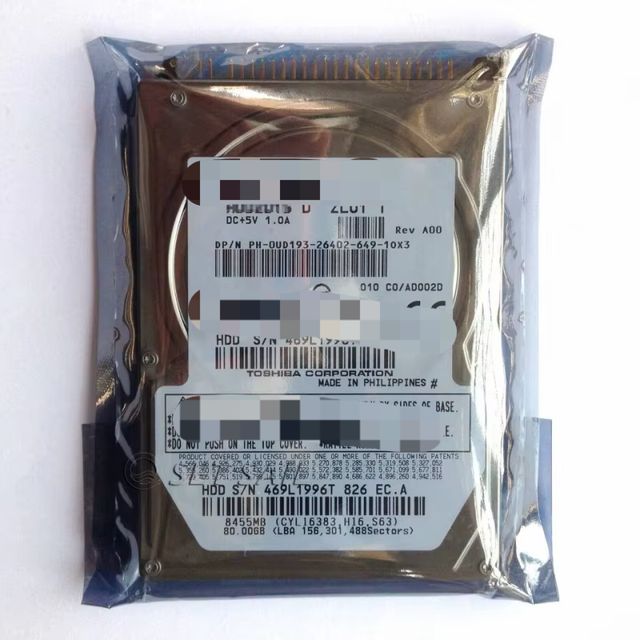 (MK8026GAX) 80GB HDD 2.5" 16MB 5400RPM IDE Laptop Hard Disk Drive PAC PLC Controller -Ready to Ship