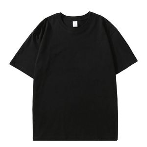 T-shirt vierge uni en gros, personnalisable avec logo, impression sérigraphique, logo numérique, t-shirt en coton de marque, grandes tailles pour hommes - Product Image 4