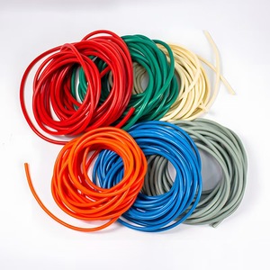 Balıkçılık Ekipmanları için Kauçuk Tendonlu Hotspur Siyah Çift Lateks Tüp, Yüksek Esneklik, Özel Kesim ve Kalıplama İşlemleri - Product Image 1