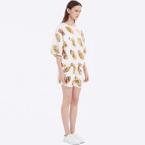 Stock Women Game Day Shirt Custom Tops <strong>Sequin</strong> Shirt Apparel <strong>Sequin</strong> Graphic Football Jersey Pattern Short Sleeve <strong>Two</strong> <strong>Piece</strong> <strong>Set</strong> - Product Image 3