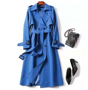 Nuovi Arrivi OEM: Elegante <span class=keywords><strong>Trench</strong></span> Coat da Donna, Stile Lungo, <span class=keywords><strong>Taglie</strong></span> Grandi, per Autunno e Inverno - Product Image 3