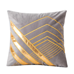 Amity 럭셔리 스퀘어 100% 네덜란드 벨벳 자수 북유럽 기하학 소파 장식 던지기 쿠션 커버 - Product Image 5