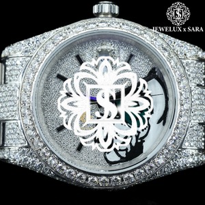 Reloj de Lujo con Diamantes Incrustados en Oro Rosa de Excelente Calidad para Regalos y Ocasiones Especiales, Disponible para Exportación, Precio desde India - Product Image 4