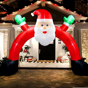 Décoration <span class=keywords><strong>de</strong></span> Noël gonflable en PVC pour publicité extérieure, Père Noël, cadeau, <span class=keywords><strong>arche</strong></span> d'entrée pour fête, pompe à air électrique <span class=keywords><strong>de</strong></span> 2 m, 2 ans - Product Image 1