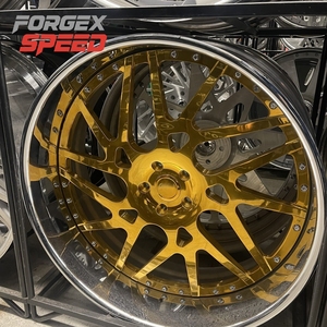 Jantes Forgex 2 pièces 18 19 20 21 22 24 26 pouces plaquées or chrome à lèvre profonde forgées pour Chevrolet Impala BMW M3 M4 - Product Image 1