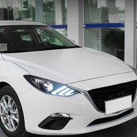 Phare avant YX amélioré pour Mazda 3 Axela 2014-2019, ensemble de phares 6000K 12V LED avec feux de jour et clignotants séquentiels