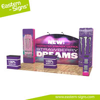 Stand d'exposition en aluminium à montage rapide 3x6 m, stand de salon professionnel portable standard 10x20 pieds