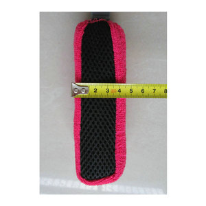 Microfiber Long Handled Tire <b>Brush</b> 27Cm <b>For</b> Car <b>Cleaning</b> Wheel <b>Brush</b> With Red Black Cloth Cover - Product Image 5