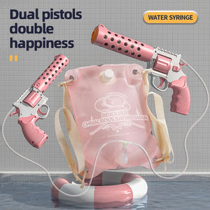 Pistola de Agua de Mochila de 1800 ml con 2 Baterías, 25 Minutos de Duración, Alcance de 7 Metros, Juego Doble Rosa y Azul, Juguete para Fiestas de Verano al Aire Libre - Product Image 5