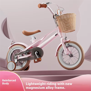 Vélo en alliage de magnésium pour enfants de 12 à 16 <span class=keywords><strong>pouces</strong></span>, vélo à pédales ordinaire pour garçons et filles de 2 à 6 ans - Product Image 2