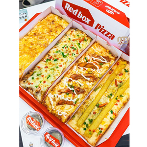 Boîtes alimentaires en papier kraft noir imprimé à emporter boîtes sucrées rectangulaires coulissantes boîtes de cuisson coréennes personnalisées de 25cm pour gâteaux/pizza/sushi - Product Image 1