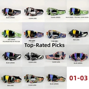 <span class=keywords><strong>Gafas</strong></span> de Ciclismo, Esquí y Motociclismo con Montura Completa, Lentes Intercambiables de TPU y PC, Unisex, con Impresión por Transferencia de <span class=keywords><strong>Agua</strong></span> Transfronteriza - Product Image 2
