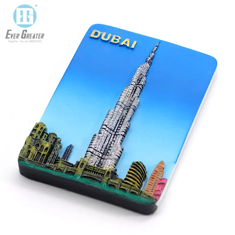 Persoonlijkheidsontwerp Land Toeristische Dubai Souvenir Koelkast Magneten