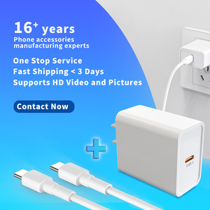 Schitec Bán Hàng Nóng 2 Gói Loại C Sạc Thiết Lập Nhanh Chóng Vận Chuyển Tường USB Sạc 20W Với 60W USB C Cáp Cho Thiết Bị Di Động Sạc - Product Image 2