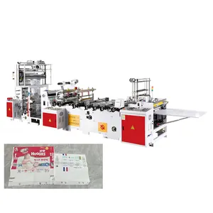 Economic Type Bottom Sealing Diaper Plastic Bag Forming Machine Tissue Punching Handle Bag Making Machine Price