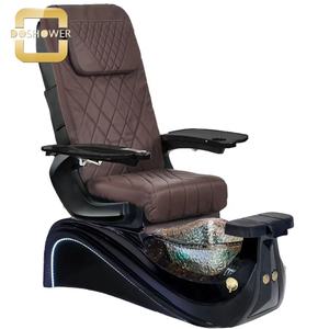 Lujoso salón de uñas muebles de manicura reposapiés Spa equipo de uñas con detalles dorados para silla de pedicura de masaje de tacto <span class=keywords><strong>humano</strong></span> - Product Image 2