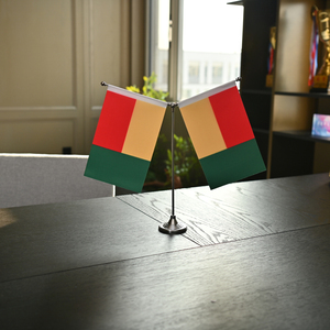 Nhà máy trực tiếp giá cả trong nhà văn phòng bàn flagpoles vàng bạc pha lê căn cứ Cột cờ căn cứ - Product Image 3